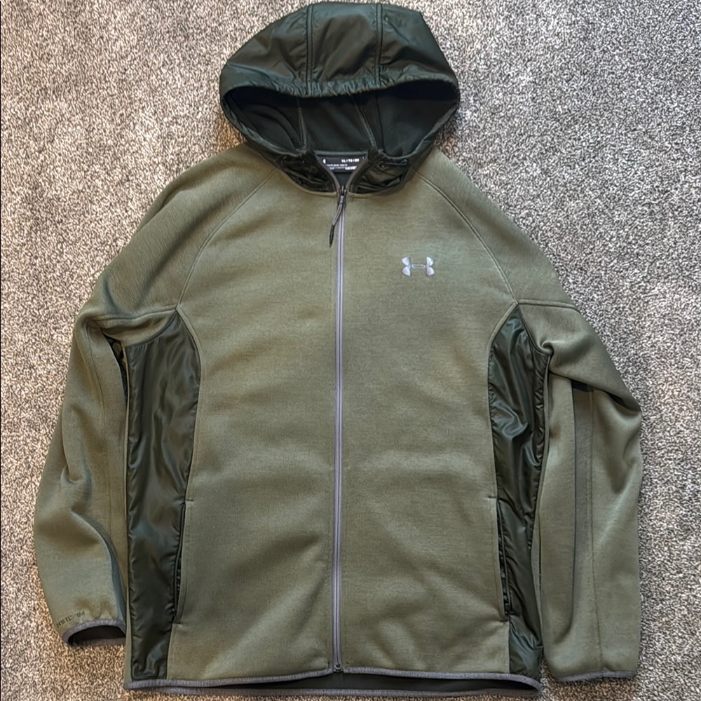 Under Armour Men's Green Hooded Jacket